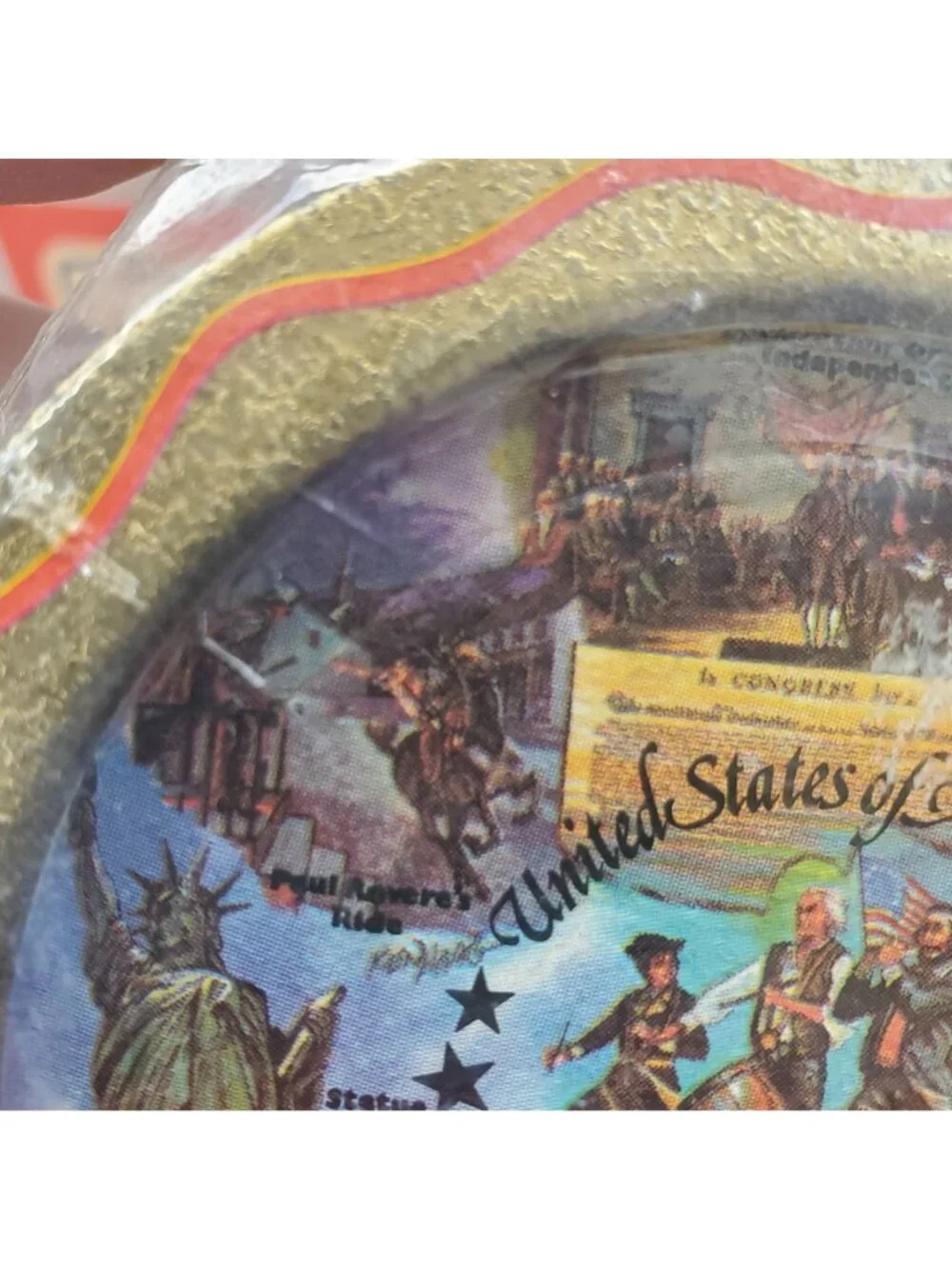 VTG 1976 Bicentennial Commemorative 6 Coasters 4th of July Flag Independence Day